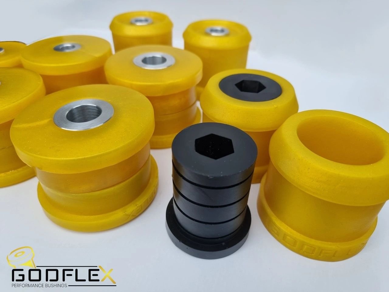 Godflex Front & Rear Arms / Subframe / Differential Bushing Kit for BMW E46 3 SERIES 00-05 - Image 2