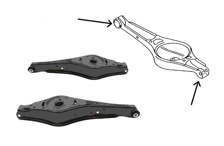 Godflex Rear Lower Spring Mount Suspension Arm Bushes for VW SCIROCCO MK3 08-17 - Image 3