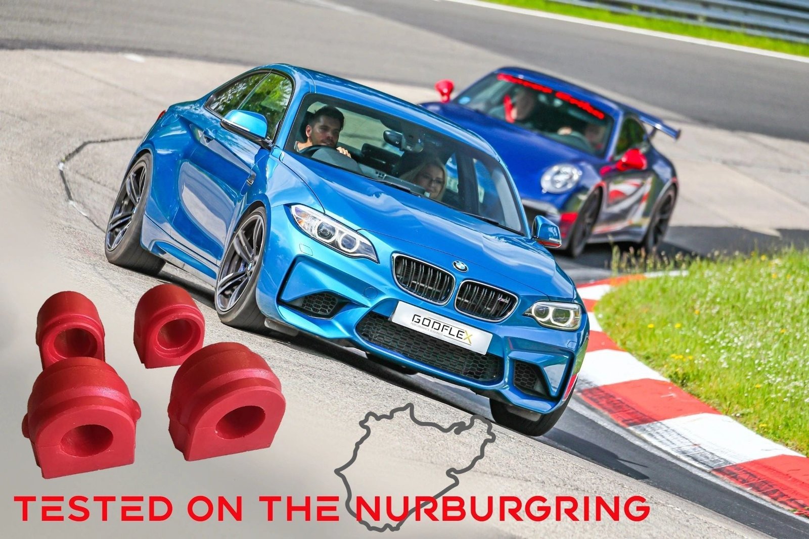 Godflex Rear Anti-Roll Bar Bushes 25mm for BMW M3 F80 14-18 - Image 2