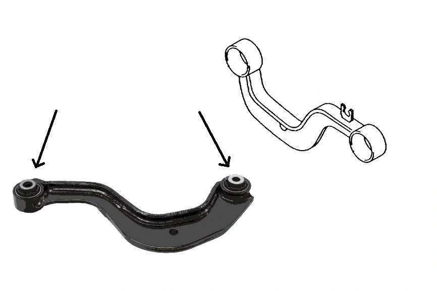 Godflex VW Tiguan / Touran / Sharan Rear Upper Link Suspension Arm Bushes - Image 3