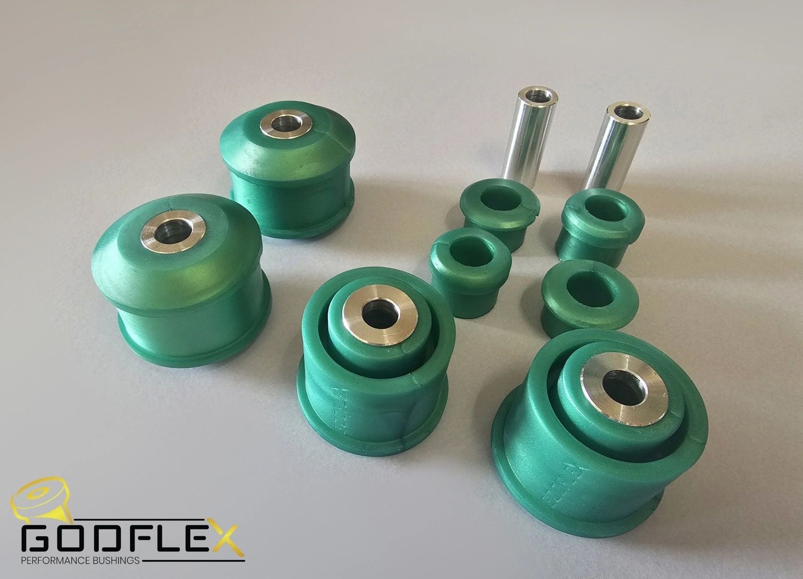 Godflex Front Arm & Rear Beam Mounting Bushes for FIAT ABARTH 500 / 595 / 695 07+